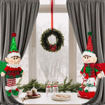 décoration noël poupée elfe rouge vert pompons coton traditionnelle festive chambre enfants