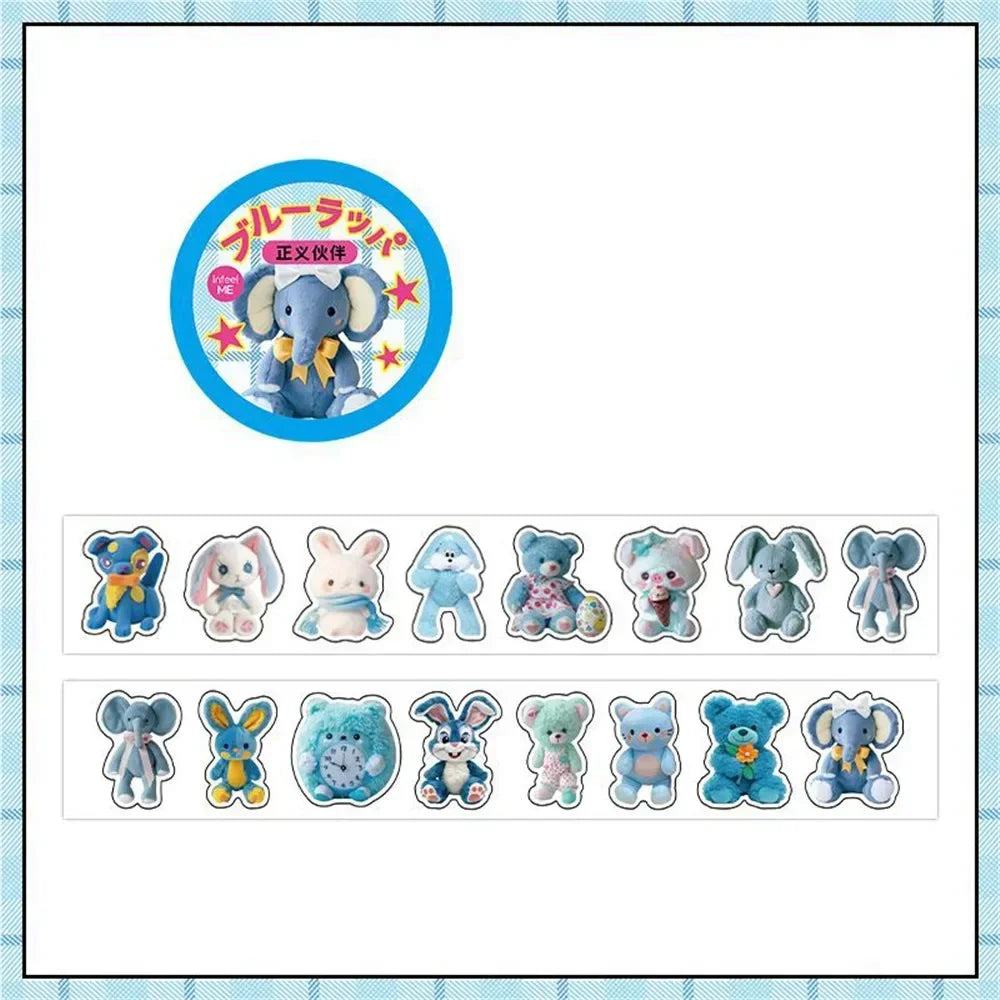 peluches miniatures adhésives scrapbooking cartoonesques ours lapins chiens