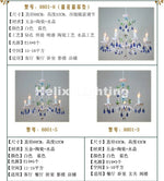 lustre décoration intérieure blanc bleu cristaux fleurs céramique floral classique semi encastré