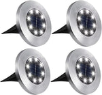 lampe solaire argentée led extérieure moderne jardin paysager tringle noire fixe