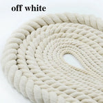 corde coton tissée rustique 10 12 15 20mm beige clair haute ténacité artisanat bricolage