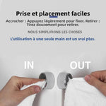porte serviettes auto adhésifs crochet noir moderne minimaliste ruban adhésif argenté gris opacité utilisation