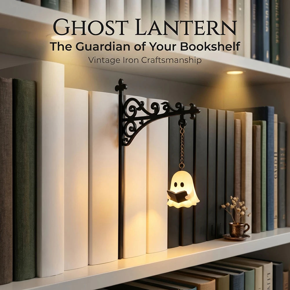 lanterne miniature fantôme décoration murale vintage literaire nuit chambre led