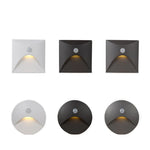 applique murale led 3w blanc chaud moderne capteur mouvement pire résistant 110v 220v