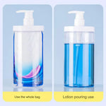 distributeur savon liquide 500 1000 ml pompe bouteille transparent moderne rechargeable
