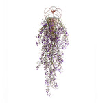 panier suspendu tressé plante artificielle soie vigne naturelle mariage anniversaireintérieur rustic déco
