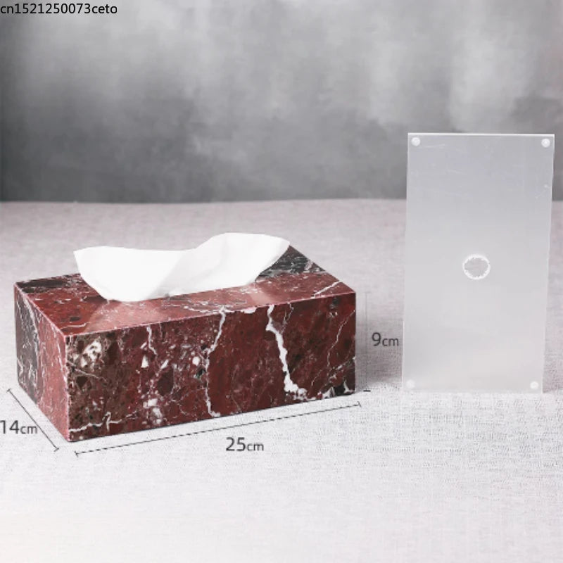 ensemble salle bain marbre rouge distributeur savon porte savon diffuseur huile essentielle moderne