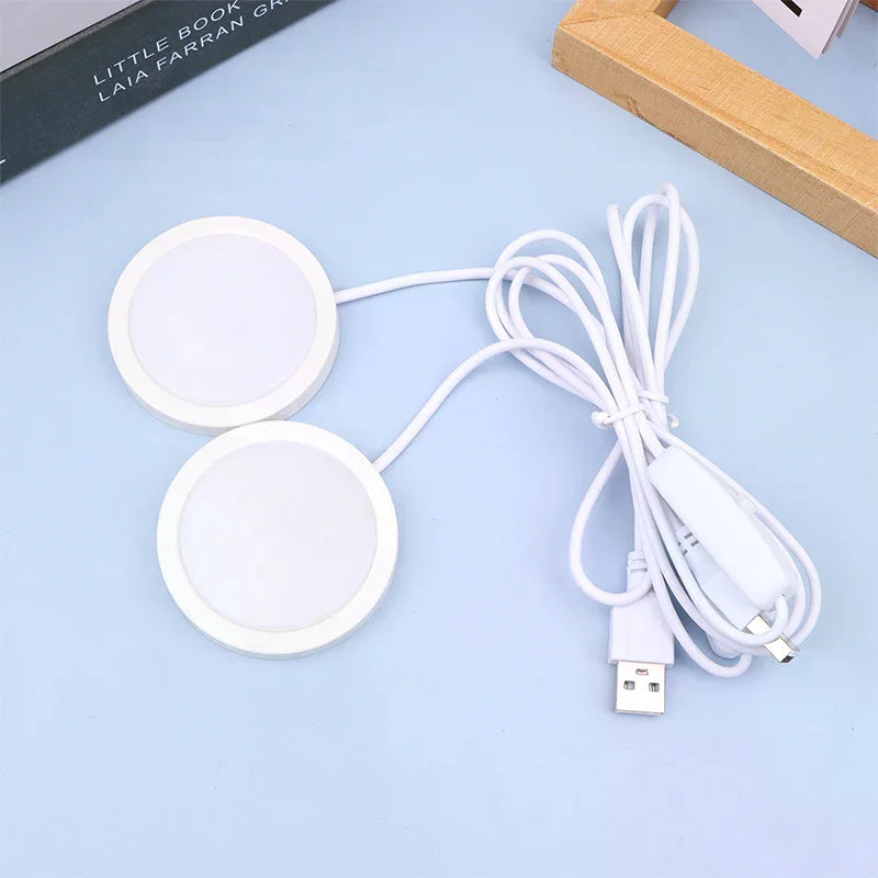 lumière led usb 5v poche multiple autocollants adhésifs moderne minimaliste 3w blanc gris marron