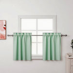 rideaux vert pastel moderne 100% polyester opaques 40x60cm 76x60cm 76x92cm 106x91cm 132x46cm