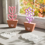 porte livres fleurs forme moderne silicone couleur jaune rose orange minimaliste adhésif