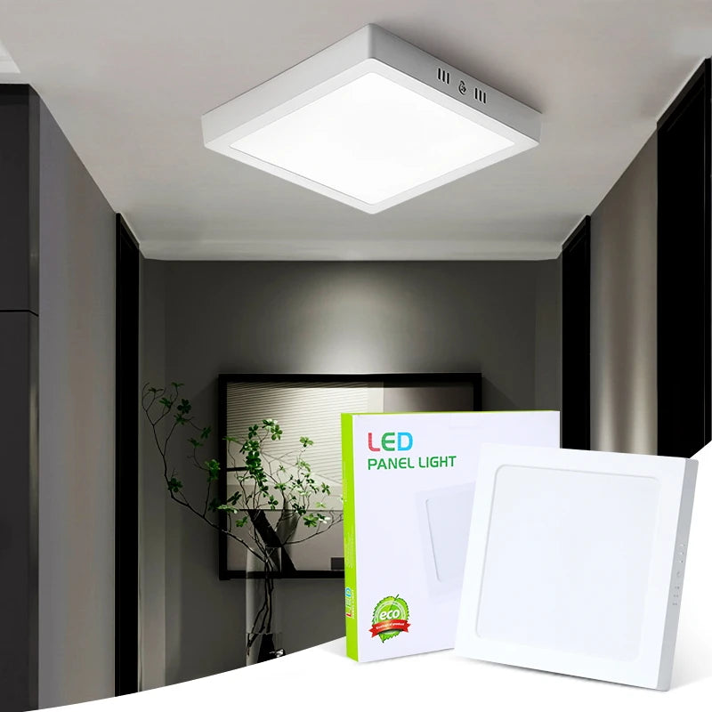 plafonnier led blanc moderne mat ultra fin éclairage intérieur salon chambre coucher cuisine