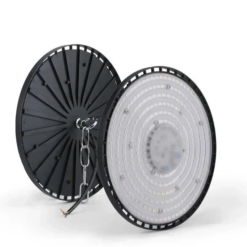 éclairage industriel led haute luminosité 280mm noir moderne étanche 200w