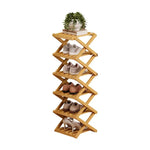 étagère pliable bois chaussures moderne réutilisable niveaux entrée couloir petit espace
