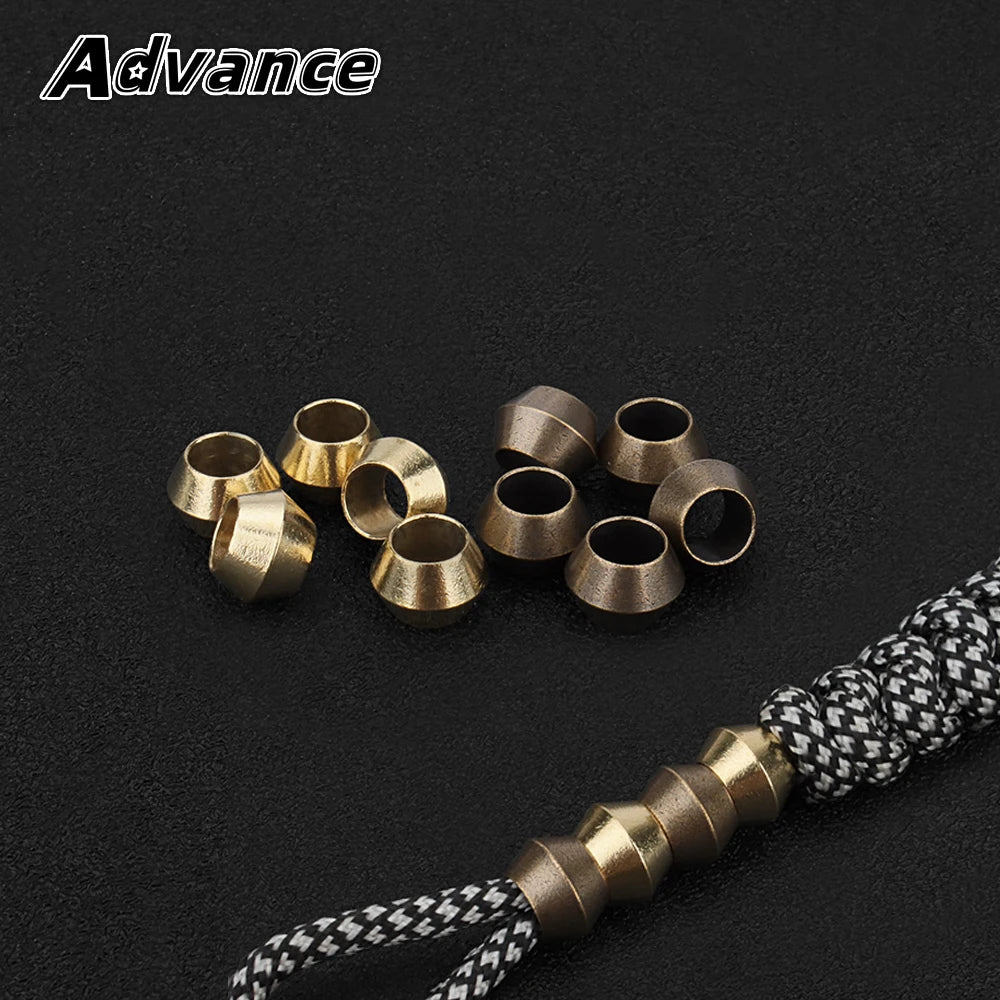 dorées classiques paracord beads 6mm ronde lisses opaques set artisanalextérieur