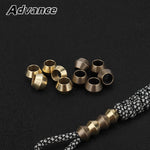 dorées classiques paracord beads 6mm ronde lisses opaques set artisanalextérieur