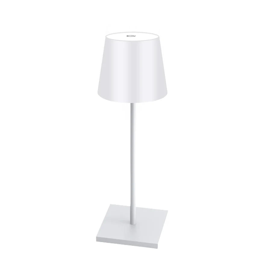 lampe table rechargeable moderne noir blanc tactile luminosités led basse consommation