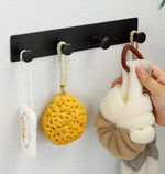 crochets murals adhésifs modernes acier inoxydable noir blanc argenté opaques