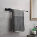 porte serviettes mural noir minimaliste auto adhésif acier inoxydable salle bain cuisine