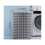 panier linge pliable houndstooth noir blanc moderne poignées polyvalent chambre salon salle bain polyester