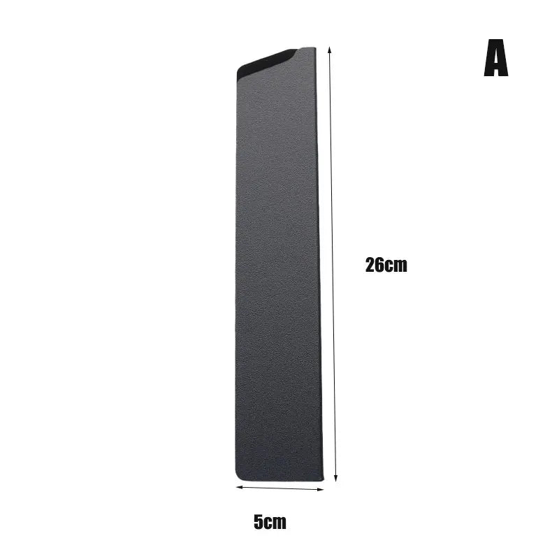 protège couteau noir adhésif durable moderne protection cuisine matériau métal