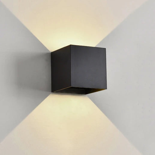 appliques murales modernes led éclairage chambre salon extérieur 120° diffusion lumière blanche jaune