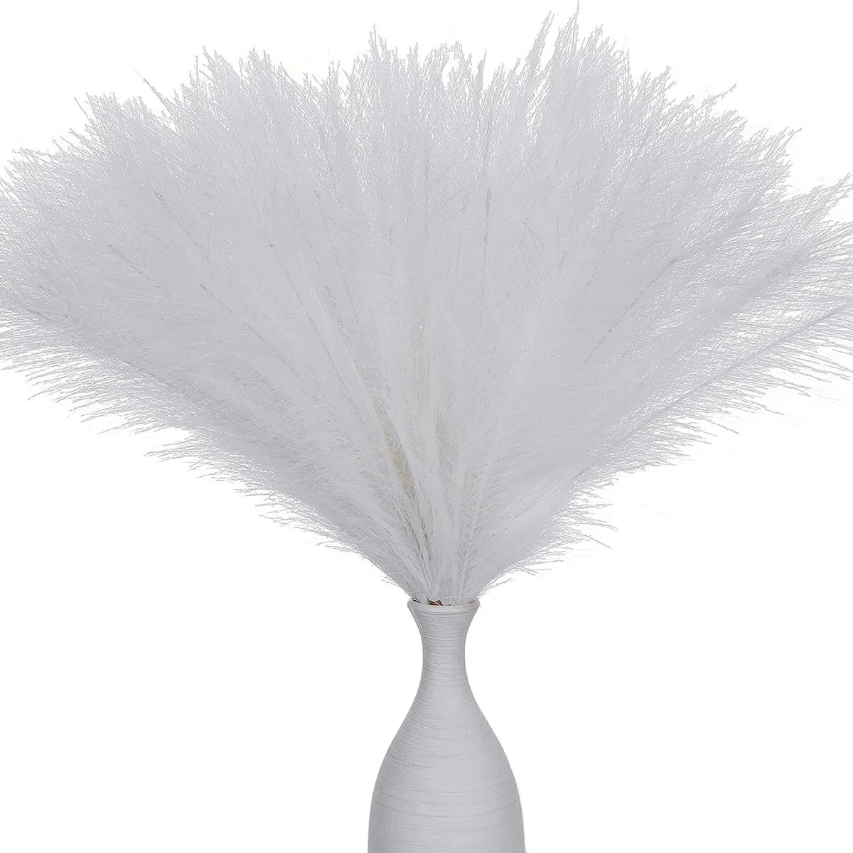 plumes artificielles modernes vase décoration table mariage fête extérieure minimaliste exposées soie naturelle feutrée