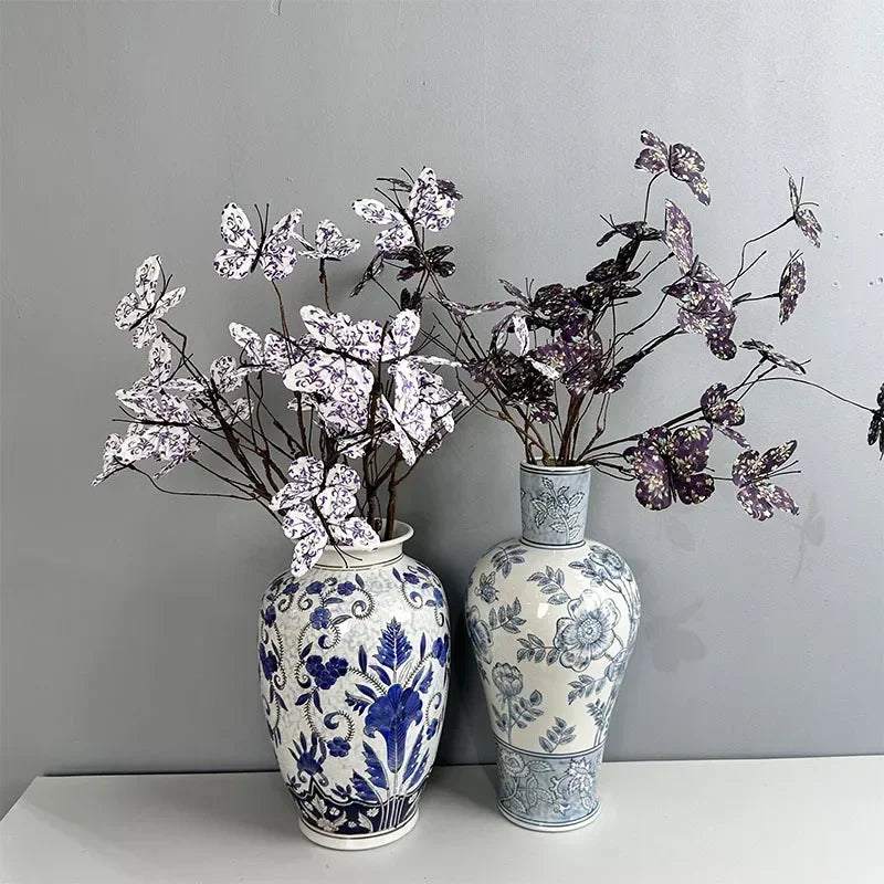 branche fleur artificielle papillons décoratifs mariage fête maison décoration intérieure moderne