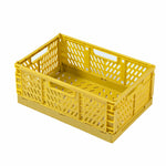 panier rangement pliable perforé moderne jaune vert bleu rose blanc respectueux environnement