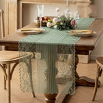 nappe table dentelle fine motifs floraux blanc classique élégante mariage fête automne geometrique PVC