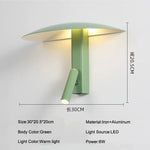 lampe murale moderne led 6w beige noir orange rouge vert chambre cuisine salle manger