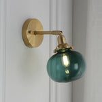 lampe murale moderne or transparent rayures ampoule led cordon interrupteur vintage électrique