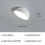 Lampes plafonnier LED modernes aluminium blanc gris clair éclairage minimaliste chambre salon