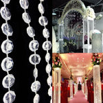 guirlande acrylique transparente brillante fête noël saint valentin mariage anniversaire événement