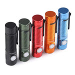lampe torche led rechargeable type 21700 batterie annneau fixation moderne compact