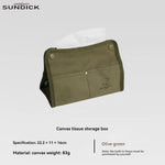 sac cordons vert olive toile épaisse texture naturelle pratique outdoor camping rangement serviettes ustensiles
