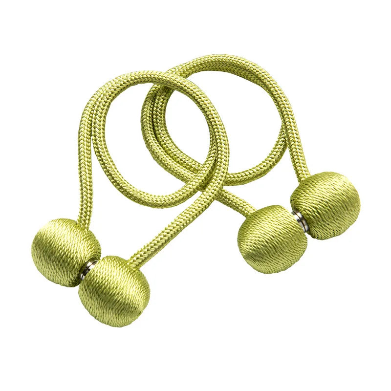 boucles rideaux moderne aimant puissant tissé opacité bleu rose marron attachement chambre salon cuisine