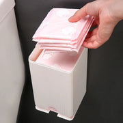 distributeur lingettes salle bain blanc rose vert menthe motif floral moderne minimaliste fixations murales