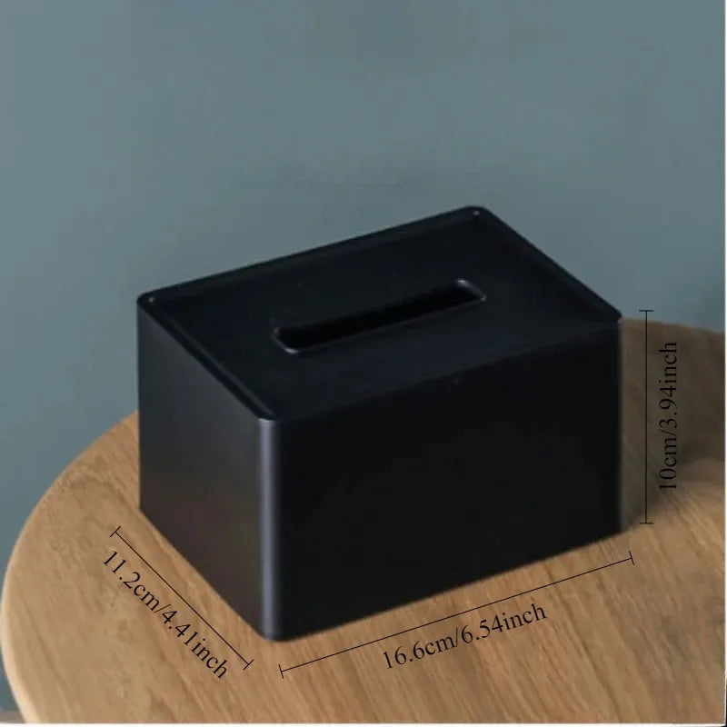 boîte mouchoirs moderne mat noir salon rangement durable élégante quotidienne chambre aspect texturé
