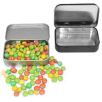 Mini boîte en fer blanc pour bijoux et bonbons vue de dessus