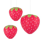 lanterne champignon fraise couleur rouge blanc jaune rose verte points feuilles enfant décoration fête