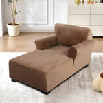 coussin chaise longue velours beige moderne adhésif salon fauteuil canapé sectionnel futon lavable automne