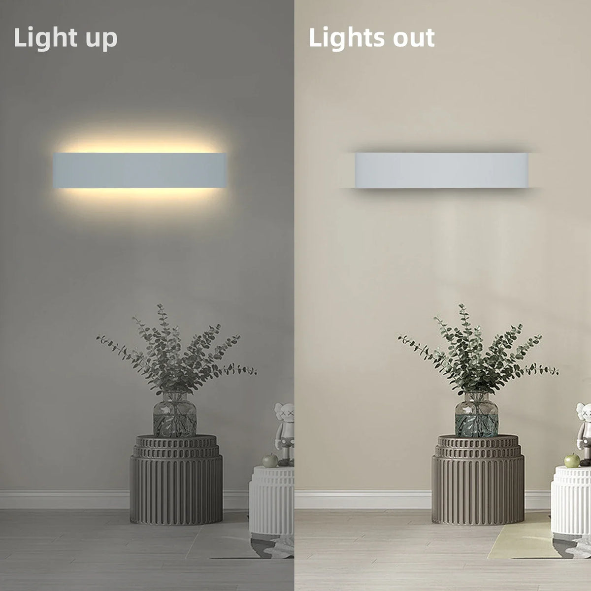 lampe murale extérieure moderne blanc 30cm 40cm ip65 étanche verre teinté 249 2000lm 90