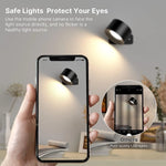 lampes murales led noir moderne minimaliste modes couleur télécommande rechargeable tactile