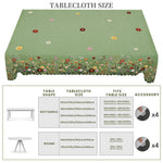 nappe fleurs colorées imperméable machine clips vert clair classique mariage fête anniversaireextérieur