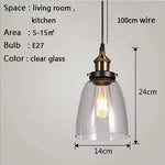 suspension lumineuse industrielle vintage transparente ampoule filament dorée câble suspendu chambre salon