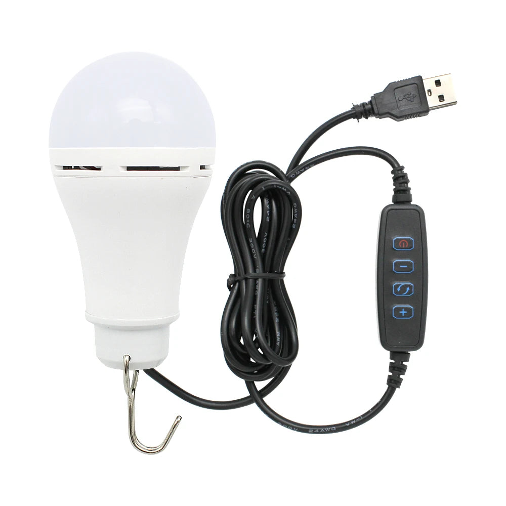 ampoule led blanc moderne 3w usb dimmable 62led contrôleur boutons camping nocturneurgence