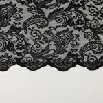 rideau noir floral transparent classique salon 100 polyester