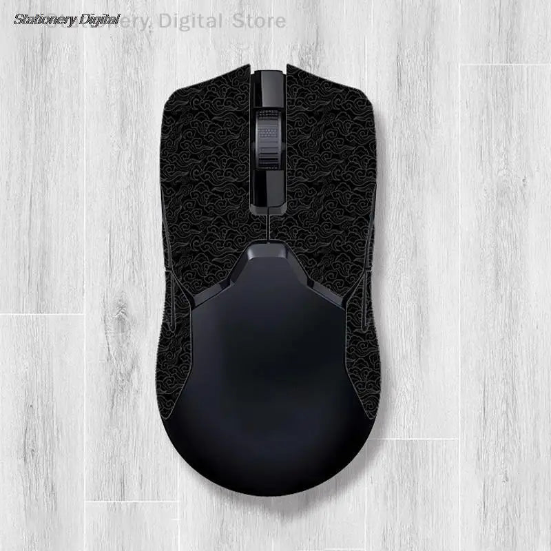 souris ordinateur bande adhésive antidérapante motif floral moderne couleur noir blanc rose