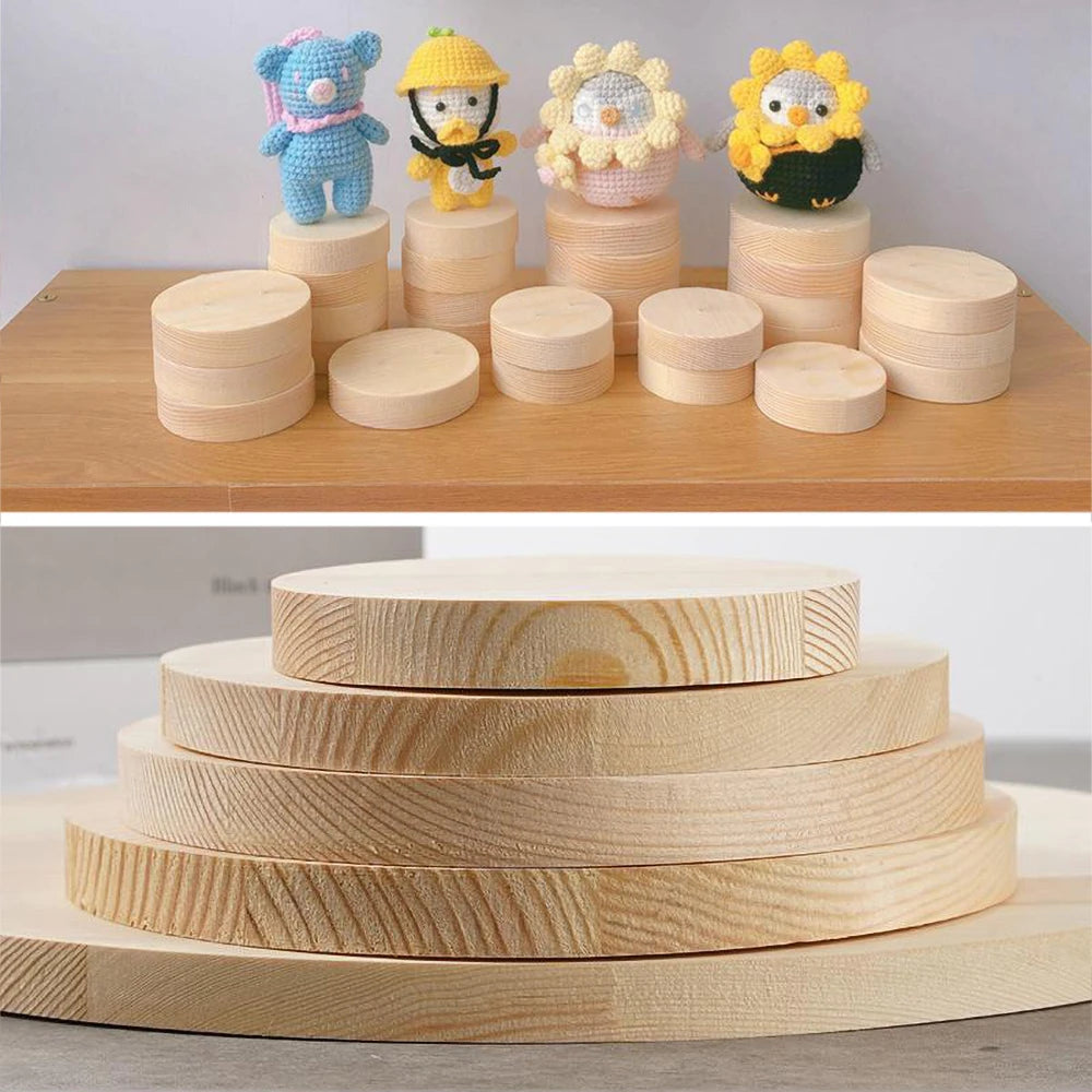chips bois ronds naturels grain minimaliste decoration artisanale diy peinture intérieure 10cm 12cm 6cm