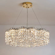 Lustre LED en cristal pour salon moderne et salle à manger - Luminaire suspendu design